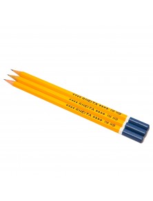 Set 3 creioane grafit Rheita, 17,5 cm, 116 H, Galben