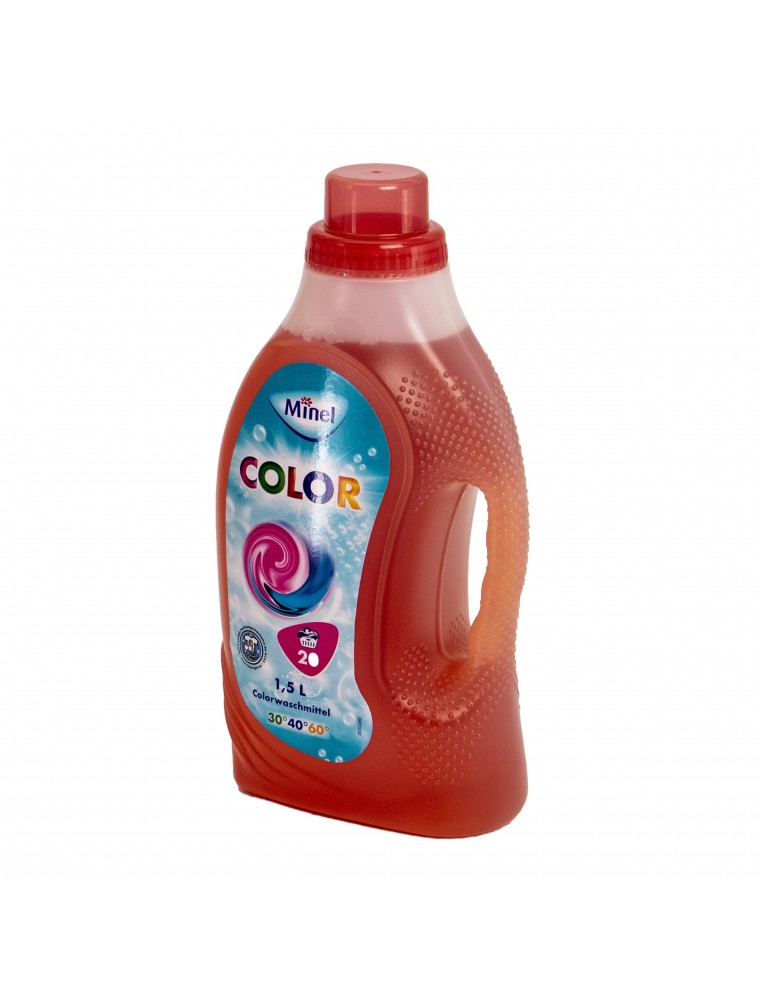 Detergent lichid color 20 spalari Minel, 1.5 L