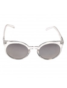 Ochelari de soare, Quay Australia, Kosha, cat-eye cu lentile gri, argintiu transparent, 00689