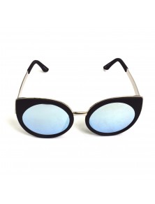 Ochelari de soare, Quay Australia, Last Dance cat-eye cu lentile albastre, negru, 05004