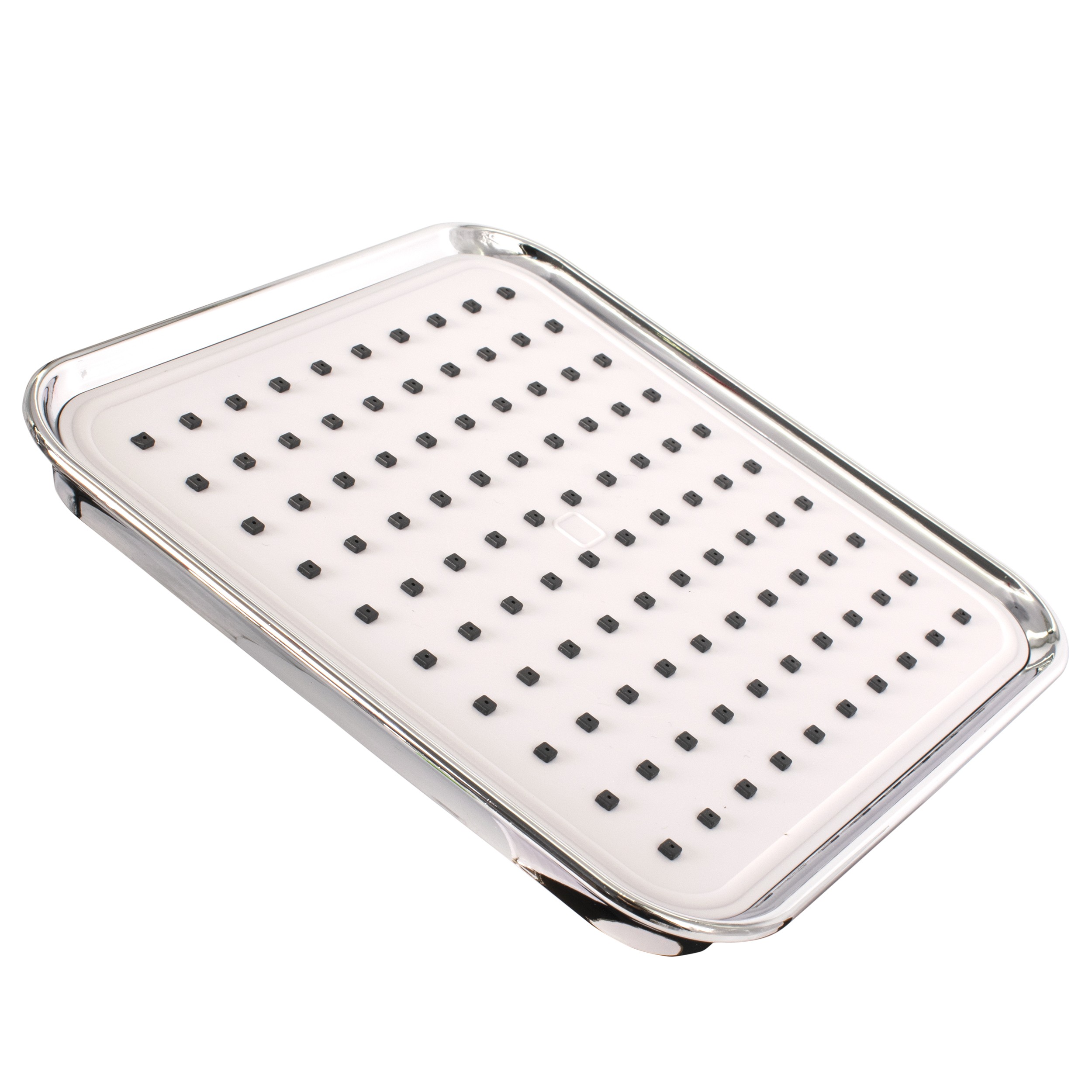 Set 2 Capete De Dus Ploaie, Bath & Shower, Plastic, Argintiu 807427 - imagine 6